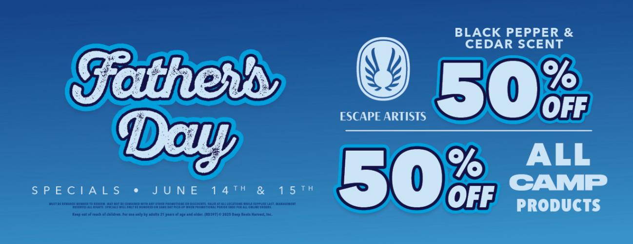 Father's Day - 50% Off Select Products